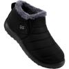 imageDUOYANGJIASHA Womens Snow Boots Winter Shoes Warm Fur Lined Ankle Booties Waterproof Comfortable Boots for WomenBlack