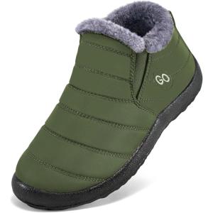 DUOYANGJIASHA Womens Snow Boots Winter Shoes Warm Fur Lined Ankle Booties Waterproof Comfortable Boots for Women(Green)