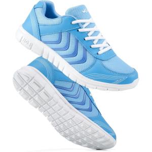 DUOYANGJIASHA Womens Sneakers Walking Shoes Comfortable Non Slip Tennis Shoes Breathable Lightweight Footwear for Casual Work(Blue)