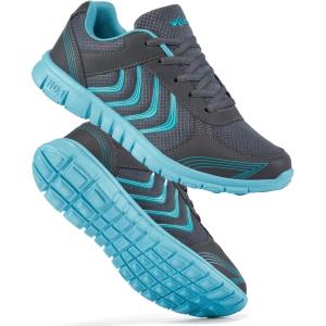 DUOYANGJIASHA Womens Sneakers Walking Shoes Comfortable Non Slip Tennis Shoes Breathable Lightweight Footwear for Casual Work(Dark Gray)