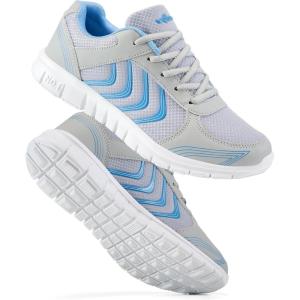 DUOYANGJIASHA Womens Sneakers Walking Shoes Comfortable Non Slip Tennis Shoes Breathable Lightweight Footwear for Casual Work(Grey)