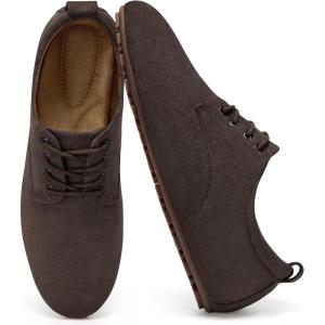 Ecetana Loafers for Women Work Shoes Comfortable Dressy Lace Up Penny Loafer for Casual Business Driving(Coffee)