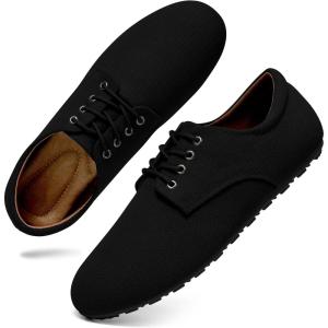 Ecetana Womens Loafers Dressy Shoes Casual Comfortable Lace Up Walking Flats for Work Travel Fashion Penny Loafers(Black)