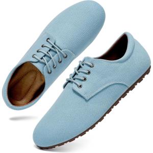Ecetana Womens Loafers Dressy Shoes Casual Comfortable Lace Up Walking Flats for Work Travel Fashion Penny Loafers(Blue)