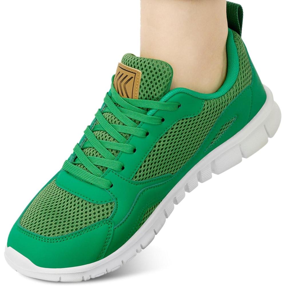 image:imageEcetana Sneakers for Womens Walking Tennis Shoes Comfortable Lightweight Breathable Casual NonSlip for Daily WorkGreen