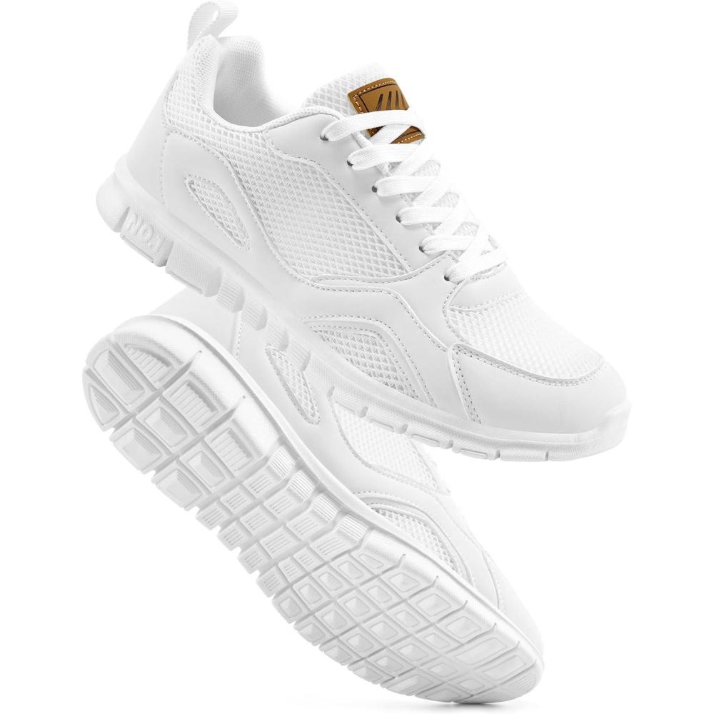 image:imageEcetana Sneakers for Womens Walking Tennis Shoes Comfortable Lightweight Breathable Casual NonSlip for Daily WorkWhite