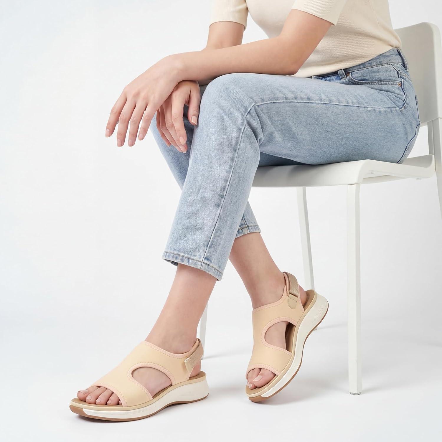 image:imageEcetana Womens Walking Sandals with Comfortable Arch SupportPink